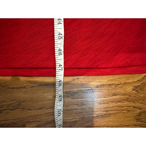 Time and Tru Red Faux Wrap Cotton Blend Dress - Size XL - NWT Affordable Fashion - Picture 6 of 6